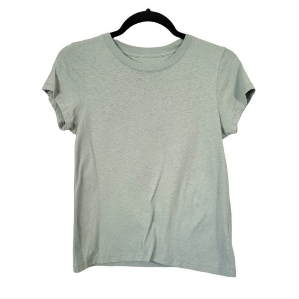 Everlane | 100% Cotton Crew Neck Short Sleeve Pastel Sage Green Tee Shirt